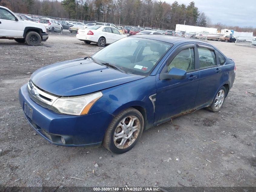 2008 Ford Focus Se/Ses VIN: 1FAHP35N38W124993 Lot: 38091749