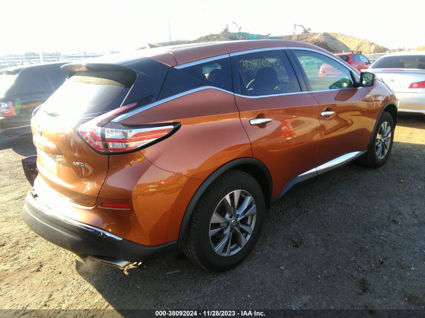 2015 Nissan Murano S VIN: 5N1AZ2MH7FN240773 Lot: 38092024