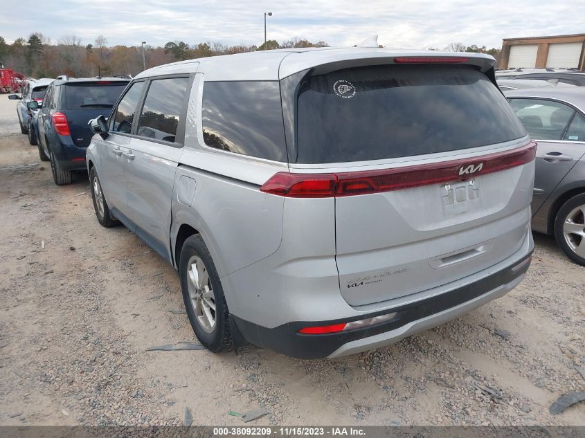 2022 Kia Carnival Mpv Lx Seat Package VIN: KNDNB4H37N6157583 Lot: 38092209