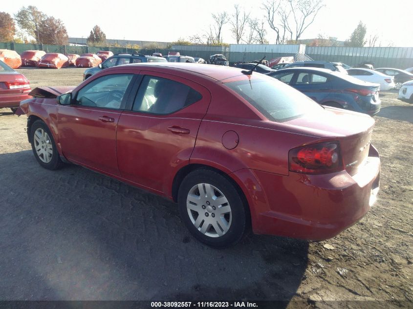 2012 Dodge Avenger Se VIN: 1C3CDZAB0CN265471 Lot: 38092557