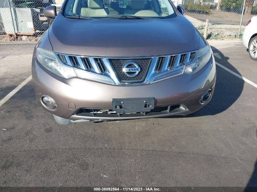 2010 Nissan Murano Sl VIN: 2HKRM3H7XEH528802 Lot: 38092564