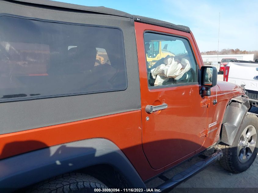 2014 Jeep Wrangler Sport VIN: 1C4AJWAG0EL271338 Lot: 38093094