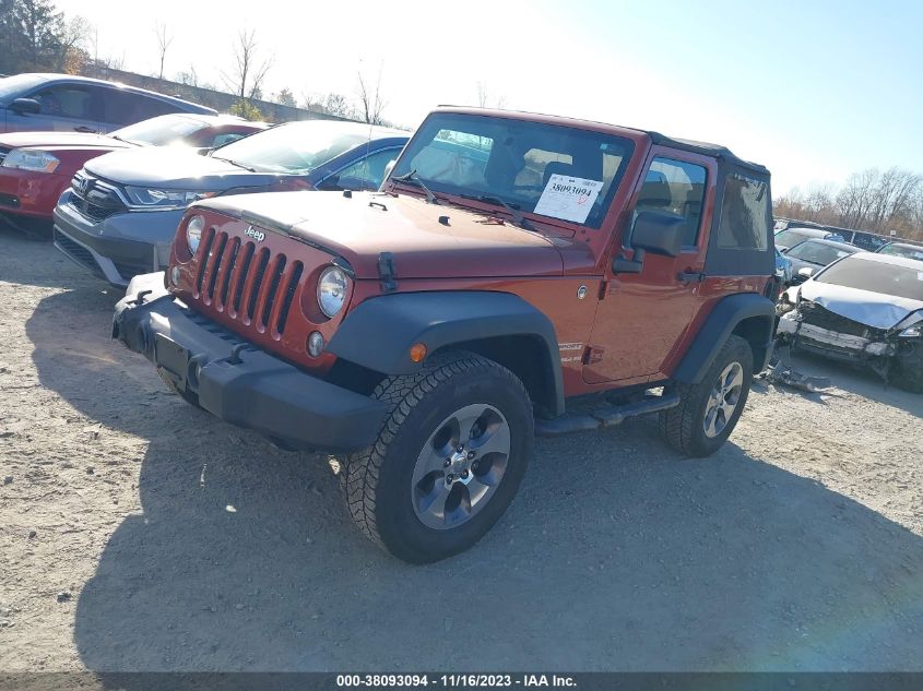 2014 Jeep Wrangler Sport VIN: 1C4AJWAG0EL271338 Lot: 38093094