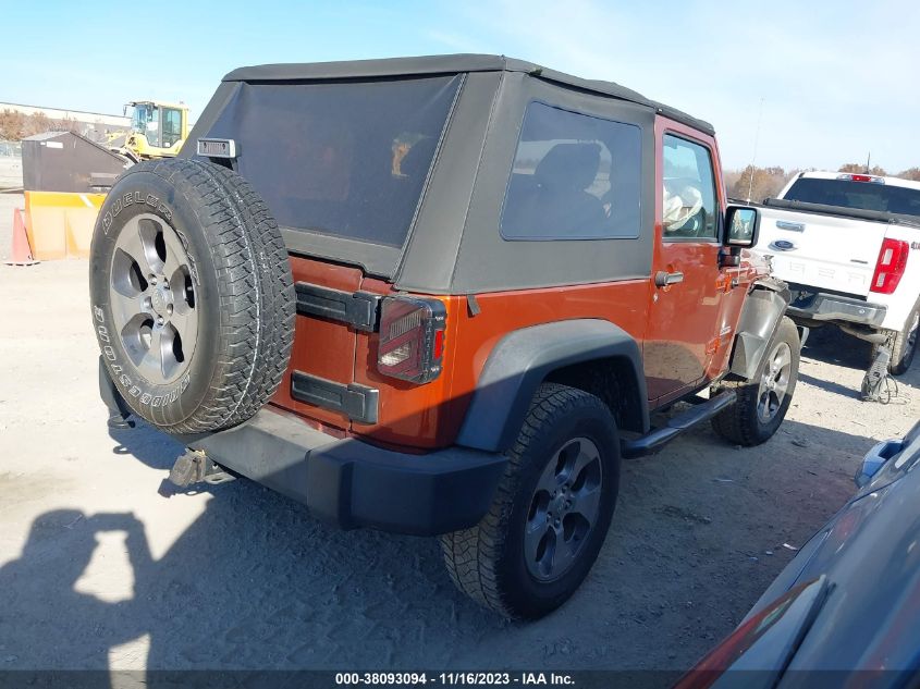 2014 Jeep Wrangler Sport VIN: 1C4AJWAG0EL271338 Lot: 38093094