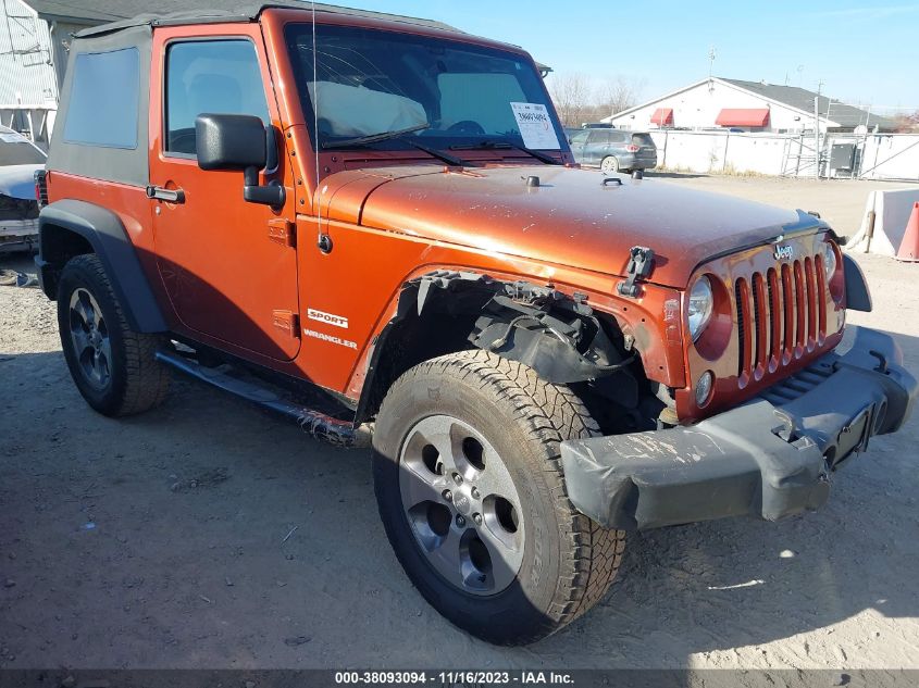 2014 Jeep Wrangler Sport VIN: 1C4AJWAG0EL271338 Lot: 38093094