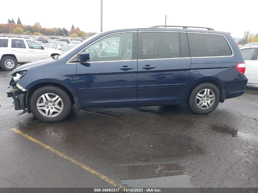 2007 Honda Odyssey Ex-L VIN: 5FNRL38687B002504 Lot: 38093317