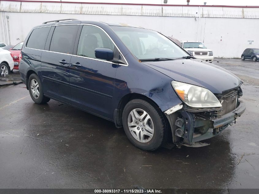 2007 Honda Odyssey Ex-L VIN: 5FNRL38687B002504 Lot: 38093317