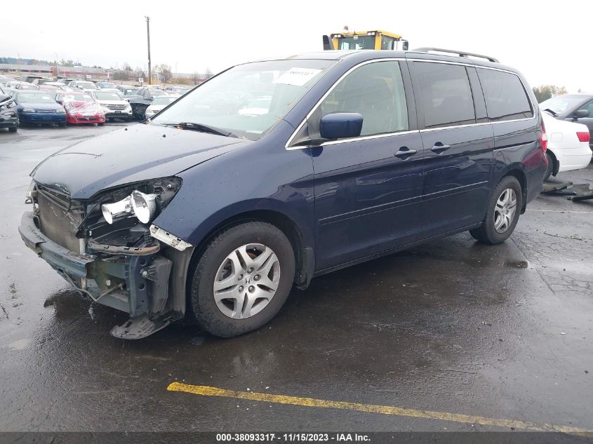 2007 Honda Odyssey Ex-L VIN: 5FNRL38687B002504 Lot: 38093317