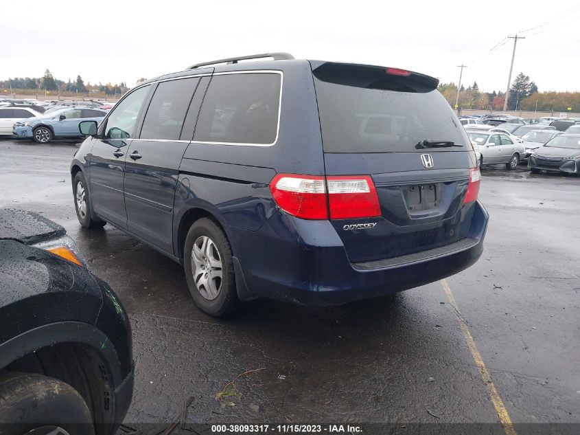 2007 Honda Odyssey Ex-L VIN: 5FNRL38687B002504 Lot: 38093317