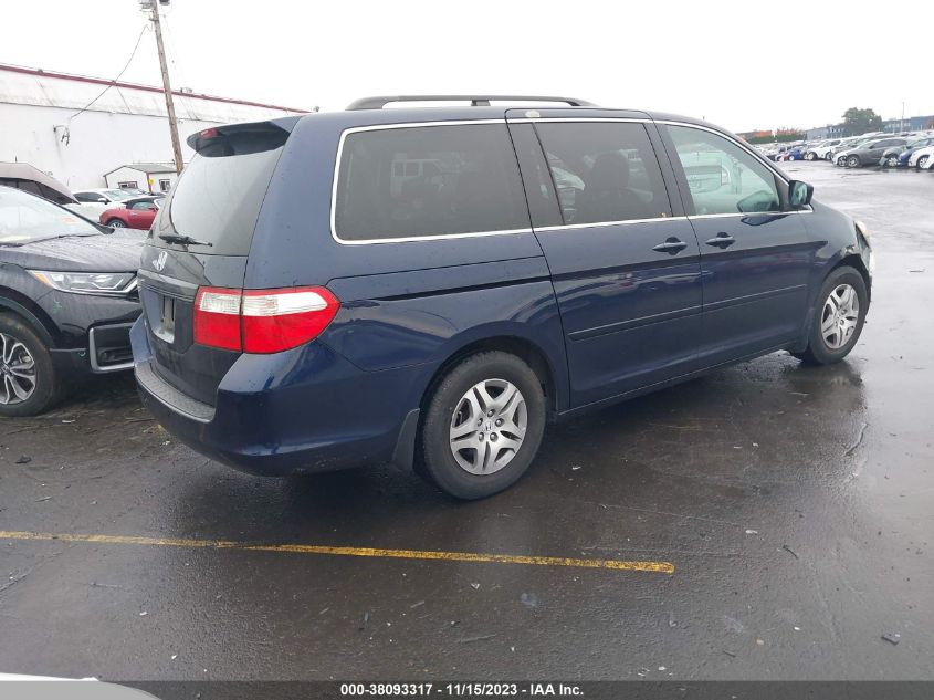 2007 Honda Odyssey Ex-L VIN: 5FNRL38687B002504 Lot: 38093317