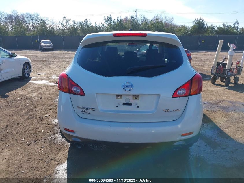 2009 Nissan Murano Sl VIN: JN8AZ18W99W125358 Lot: 38094589