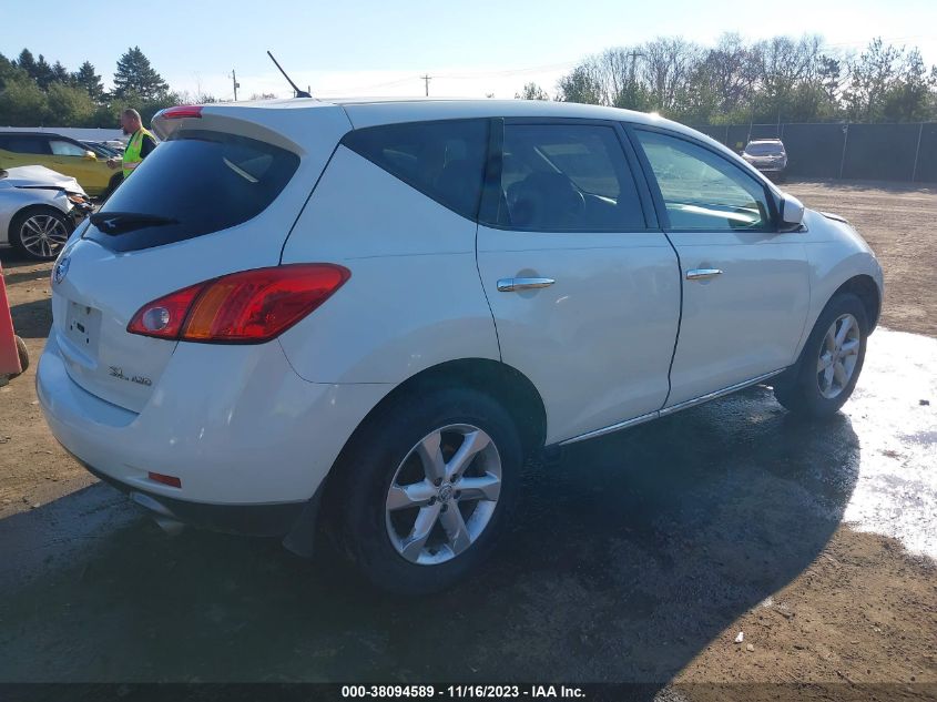 2009 Nissan Murano Sl VIN: JN8AZ18W99W125358 Lot: 38094589