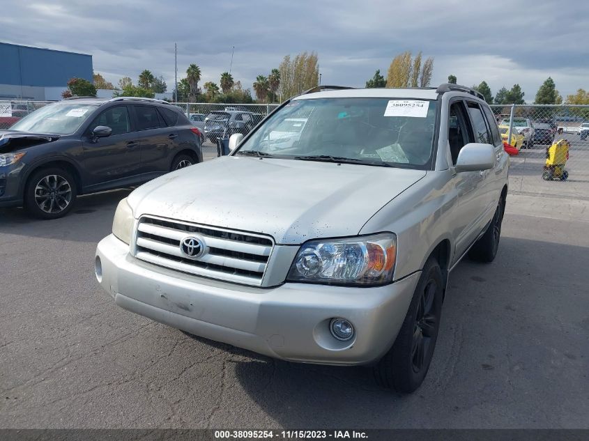 2005 Toyota Highlander V6 VIN: JTEDP21A650088331 Lot: 38095254