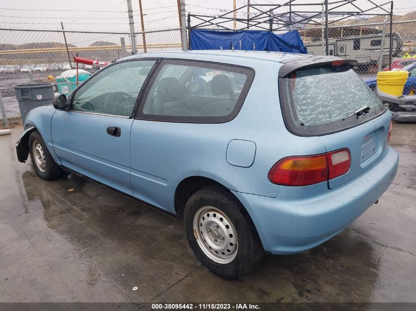 1993 Honda Civic Cx VIN: 2HGEH235XPH508839 Lot: 38095442