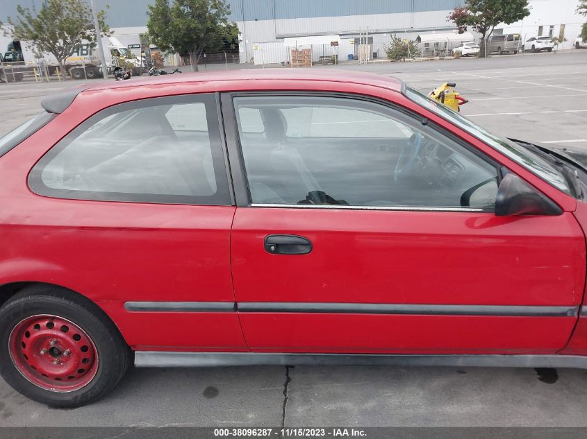 1998 Honda Civic Cx VIN: 2HGEJ6429WH114666 Lot: 38096287