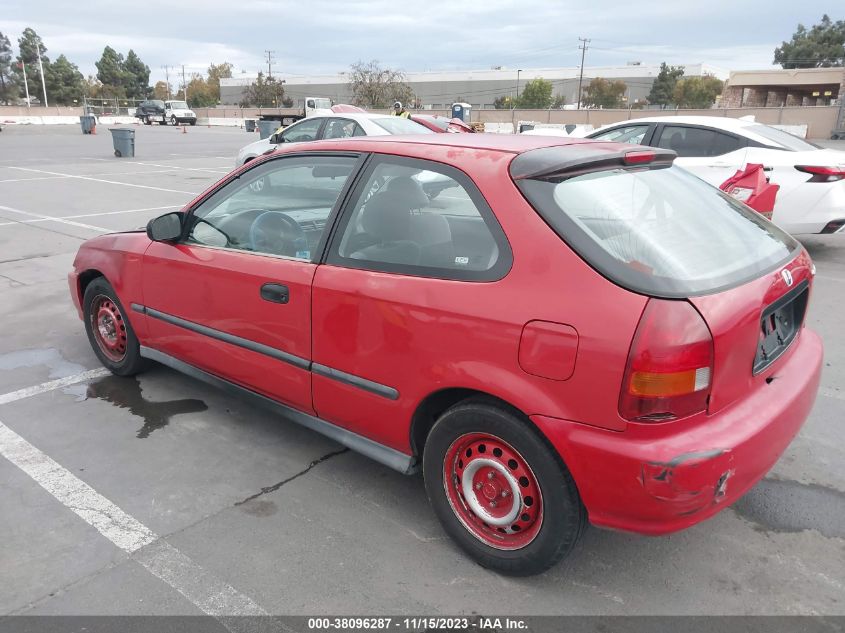 1998 Honda Civic Cx VIN: 2HGEJ6429WH114666 Lot: 38096287