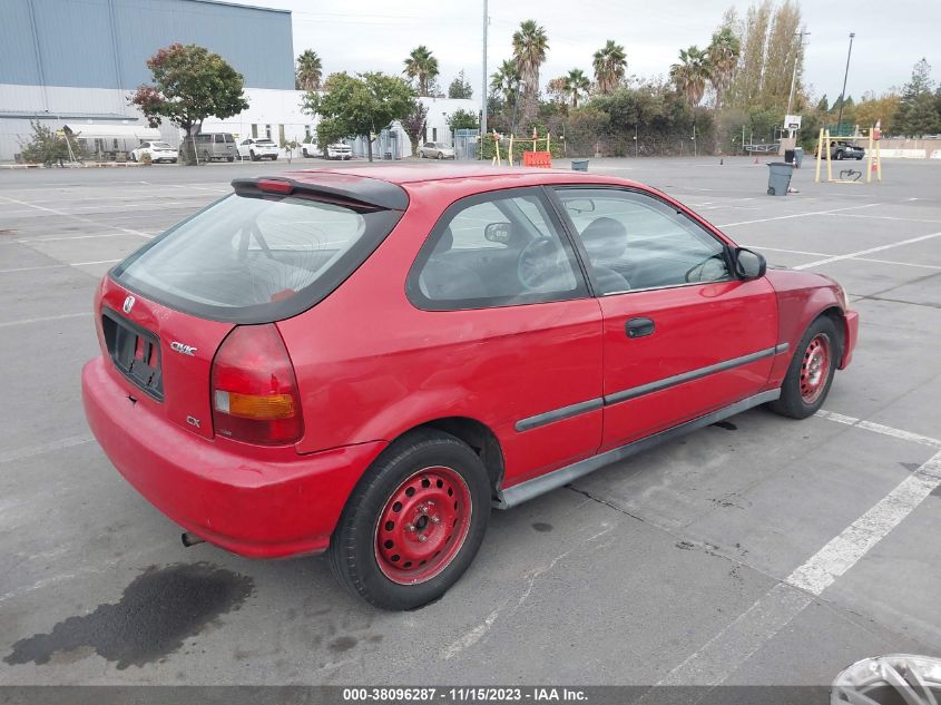 1998 Honda Civic Cx VIN: 2HGEJ6429WH114666 Lot: 38096287