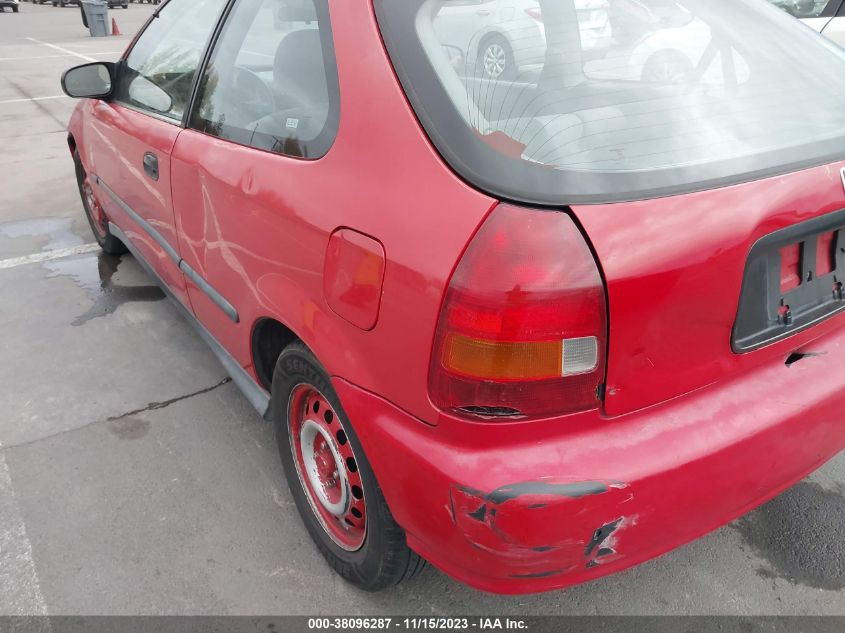 1998 Honda Civic Cx VIN: 2HGEJ6429WH114666 Lot: 38096287