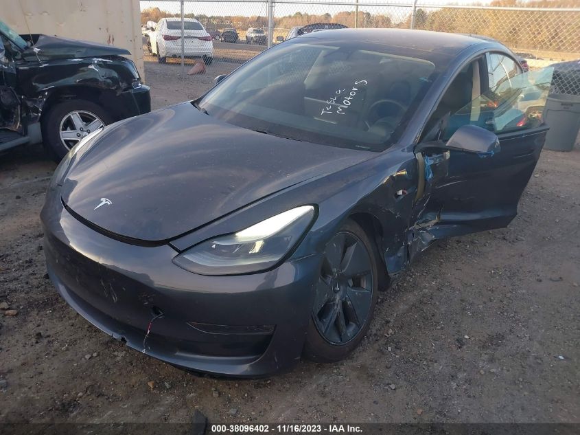 2021 Tesla Model 3 Long Range Dual Motor VIN: 5YJ3E1EB8MF923848 Lot: 38096402