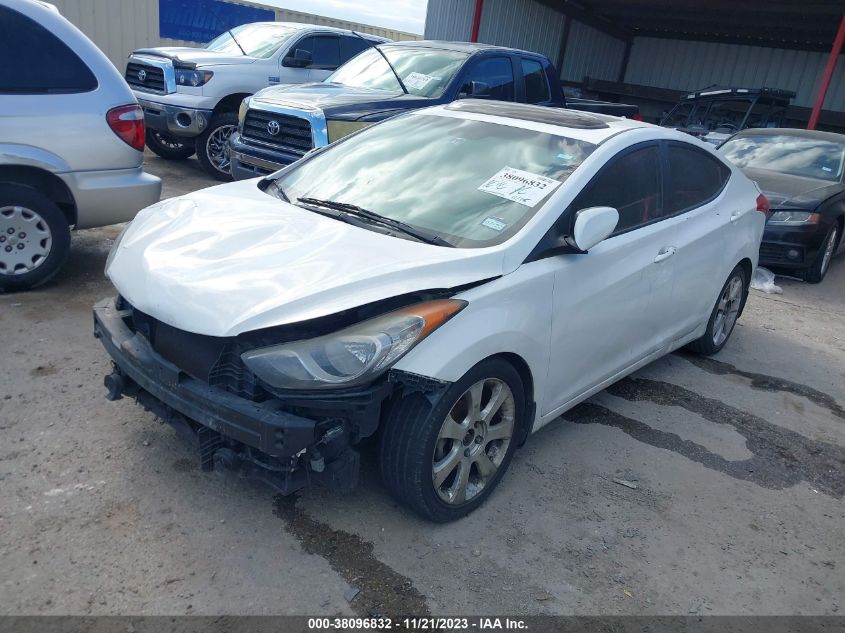 2013 Hyundai Elantra Limited VIN: 5NPDH4AEXDH186599 Lot: 38096832