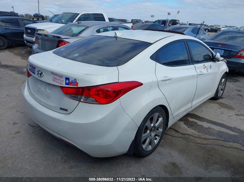 2013 Hyundai Elantra Limited VIN: 5NPDH4AEXDH186599 Lot: 38096832