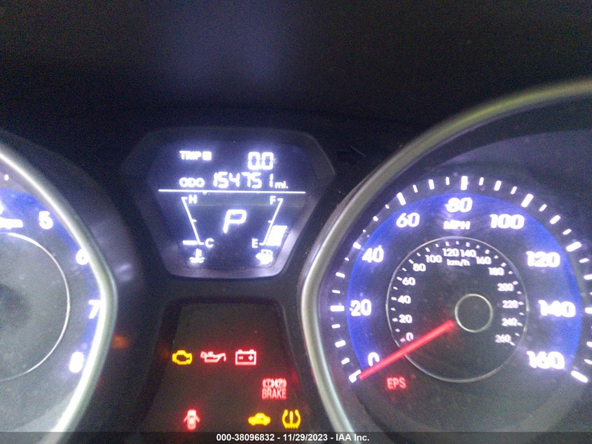 2013 Hyundai Elantra Limited VIN: 5NPDH4AEXDH186599 Lot: 38096832