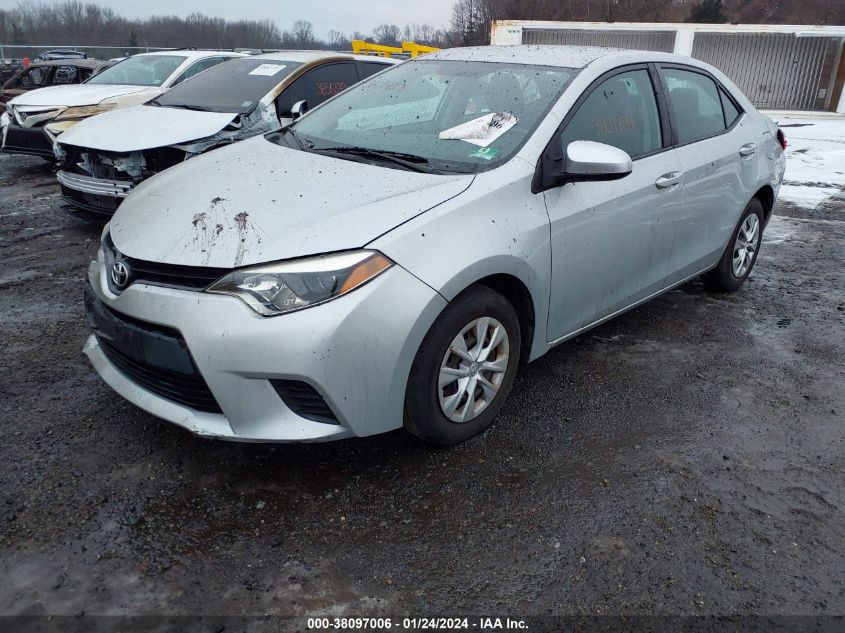 2016 Toyota Corolla L VIN: 2T1BURHE7GC592451 Lot: 38097006