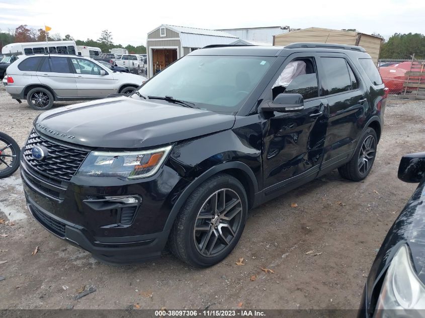 2019 Ford Explorer Sport VIN: 1FM5K8GT7KGA75086 Lot: 38097306