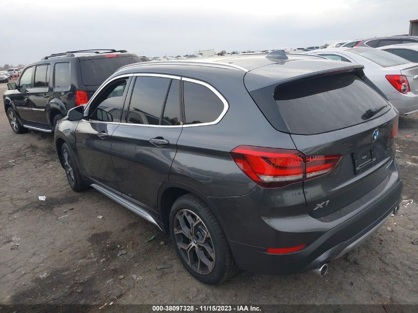 2021 BMW X1 Sdrive28I VIN: WBXJG7C09M5T45916 Lot: 38097328