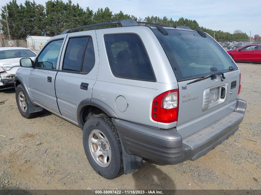 2002 Isuzu Rodeo Ls/Lse/S VIN: 4S2DM58W324306489 Lot: 38097422