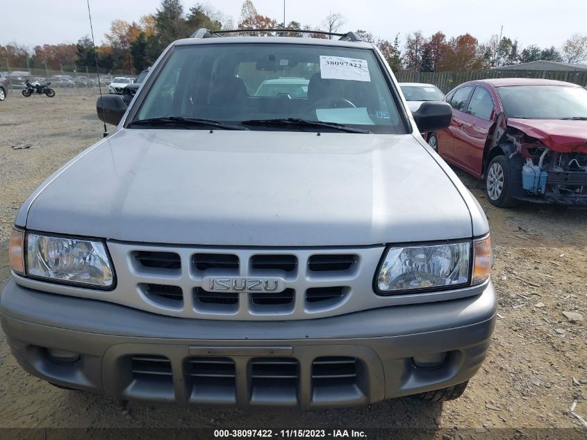 2002 Isuzu Rodeo Ls/Lse/S VIN: 4S2DM58W324306489 Lot: 38097422