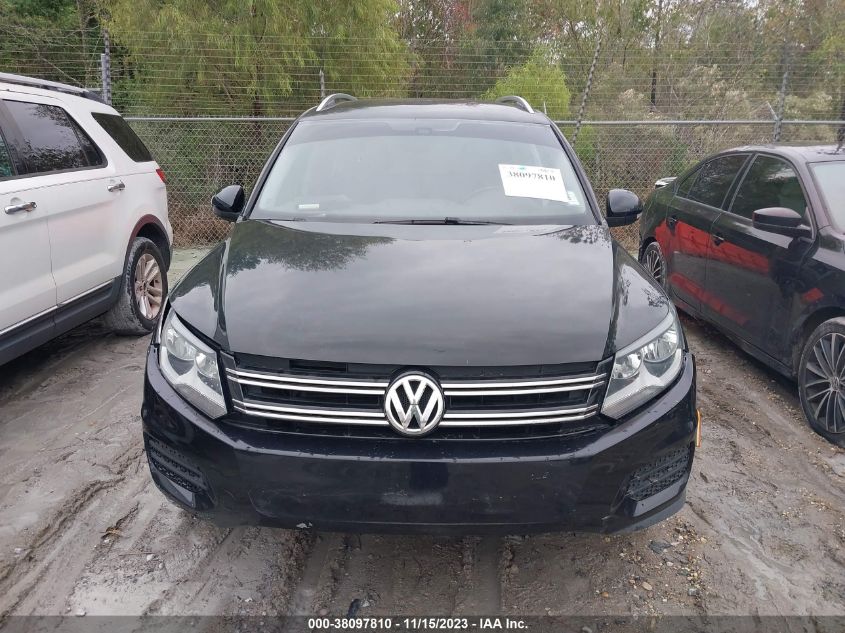 2016 Volkswagen Tiguan S VIN: WVGAV7AXXGW557141 Lot: 38097810