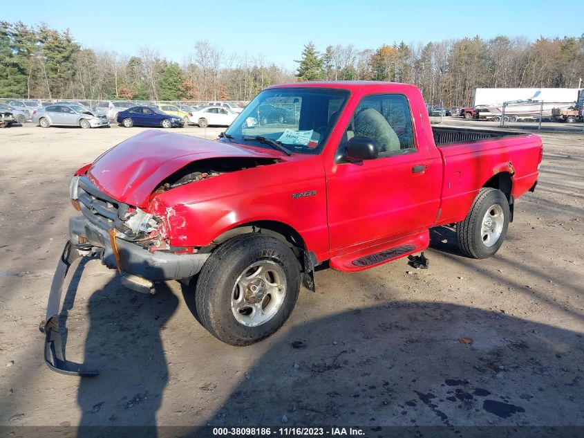 2000 Ford Ranger Xl/Xlt VIN: 1FTYR10V4YTB38550 Lot: 38098186