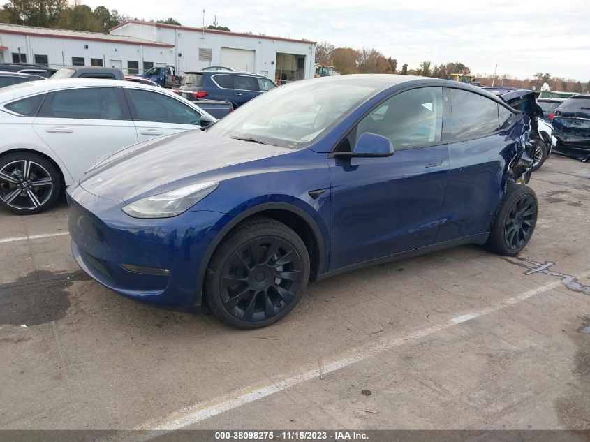 2023 Tesla Model Y Awd VIN: 7SAYGAEE0PF709969 Lot: 38098275