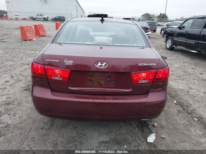 2010 Hyundai Sonata Gls VIN: 5NPET4AC0AH578696 Lot: 38098350