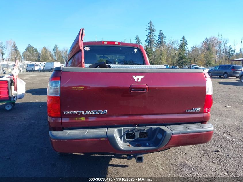 2006 Toyota Tundra Limited V8 VIN: 5TBET38136S498222 Lot: 38098470