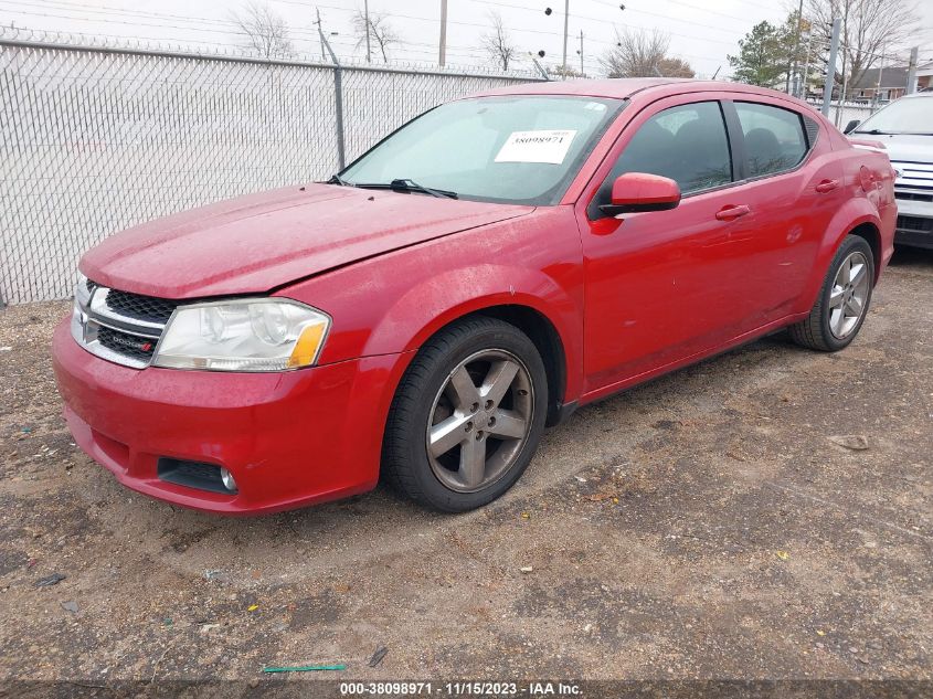 2012 Dodge Avenger Sxt Plus VIN: 1C3CDZEG8CN198396 Lot: 38098971