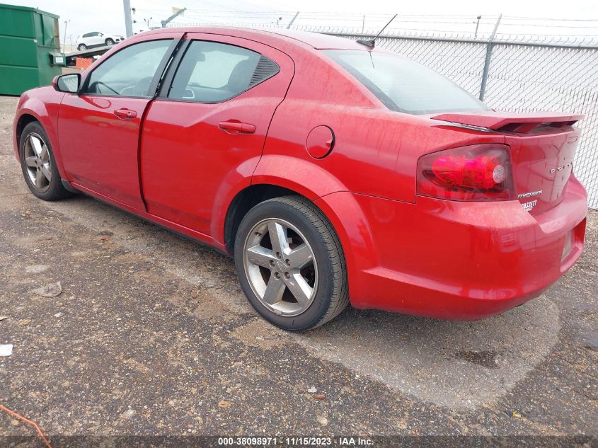 2012 Dodge Avenger Sxt Plus VIN: 1C3CDZEG8CN198396 Lot: 38098971