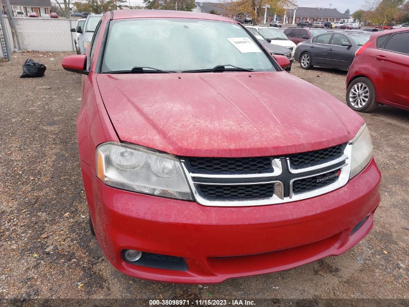 2012 Dodge Avenger Sxt Plus VIN: 1C3CDZEG8CN198396 Lot: 38098971