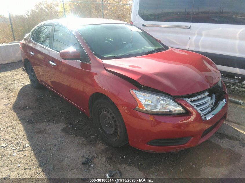 2013 Nissan Sentra Sv VIN: 3N1AB7AP6DL680825 Lot: 38100314