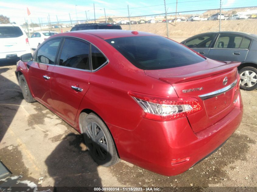 2013 Nissan Sentra Sv VIN: 3N1AB7AP6DL680825 Lot: 38100314