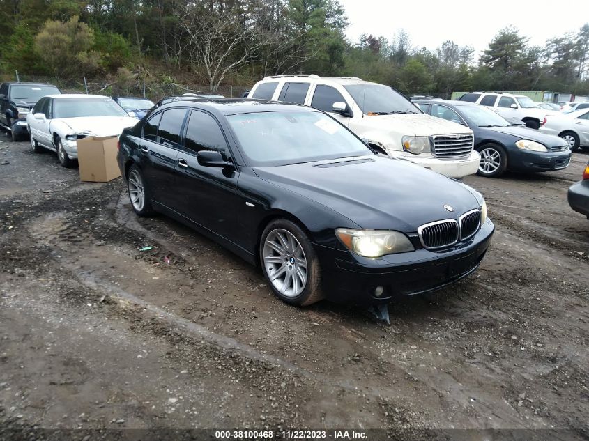 2007 BMW 750I VIN: WBAHL83537DT09106 Lot: 43411029