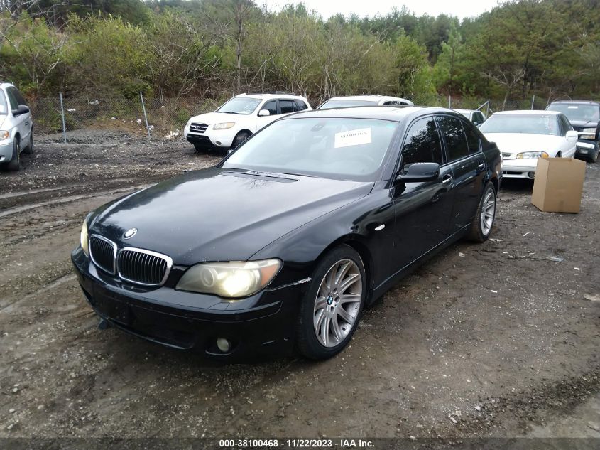 2007 BMW 750I VIN: WBAHL83537DT09106 Lot: 43411029