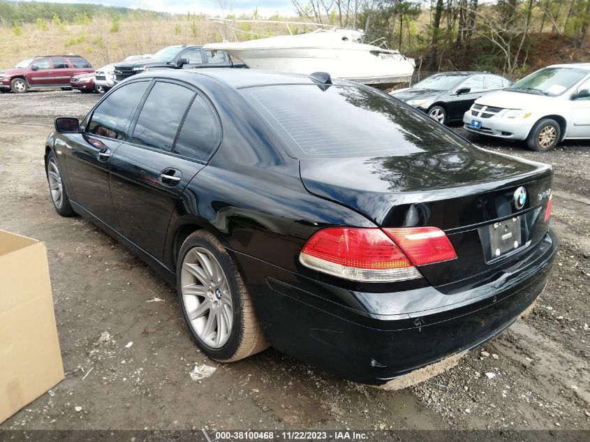 2007 BMW 750I VIN: WBAHL83537DT09106 Lot: 43411029