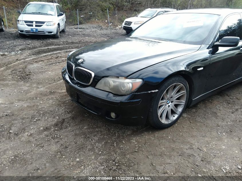2007 BMW 750I VIN: WBAHL83537DT09106 Lot: 43411029