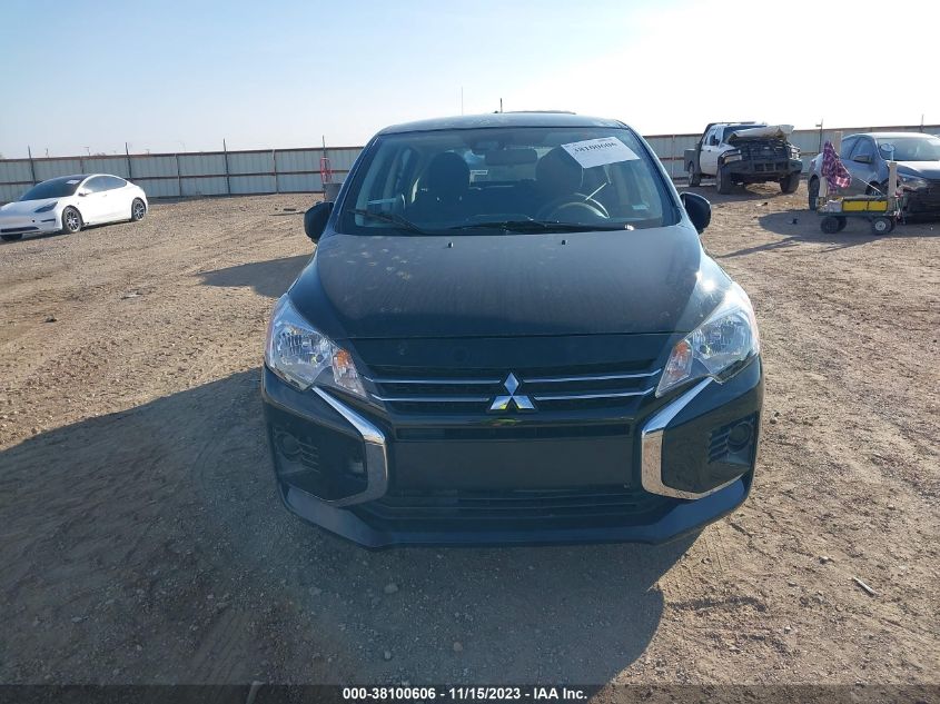 2022 Mitsubishi Mirage Es/Le VIN: ML32AUHJ4NH004915 Lot: 38100606