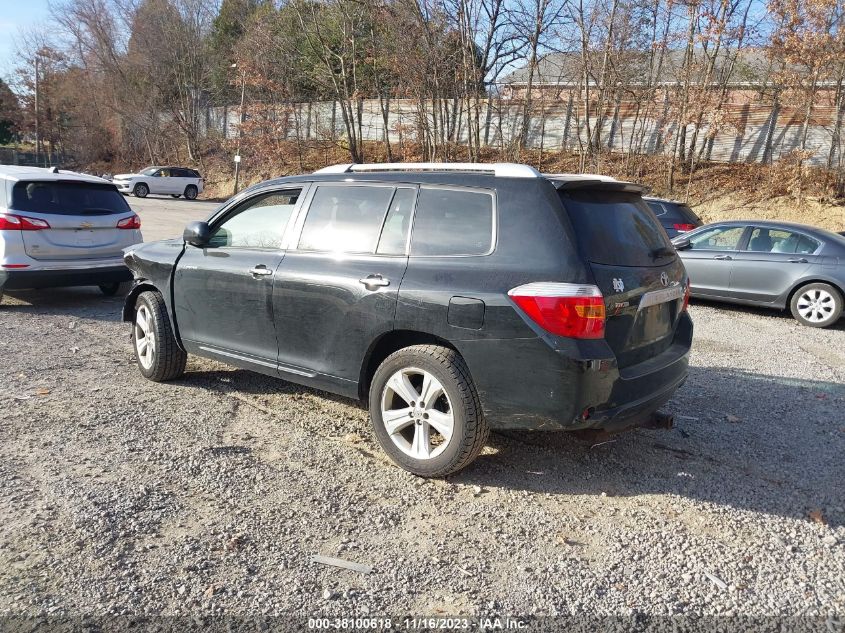 2008 Toyota Highlander Limited VIN: JTEES42A582025663 Lot: 38100618