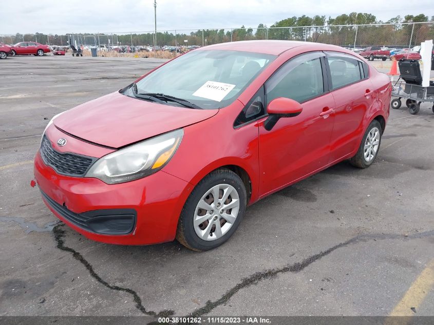 2014 Kia Rio Lx VIN: KNADM4A3XE6365034 Lot: 38101262