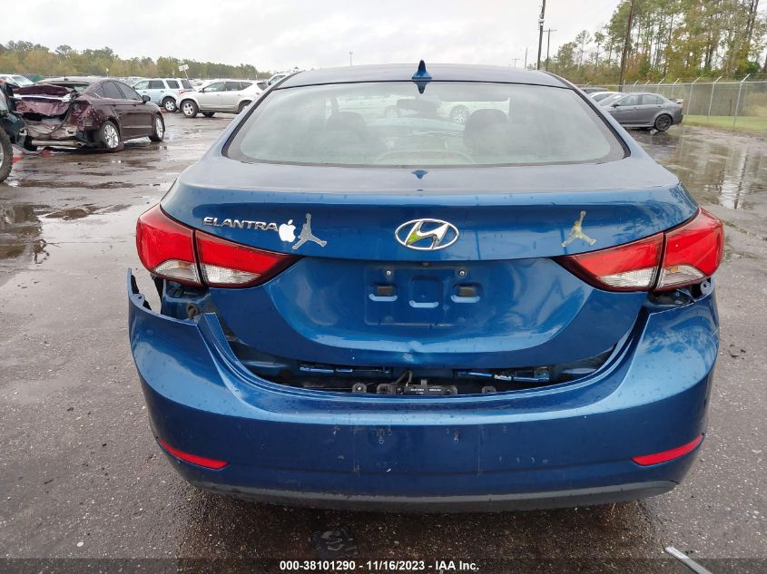 2016 Hyundai Elantra Value Edition VIN: KMHDH4AE7GU582625 Lot: 38101290