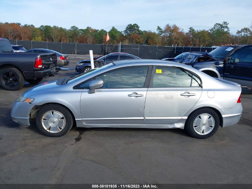 2007 Honda Civic Hybrid VIN: JHMFA36257S021716 Lot: 38101935